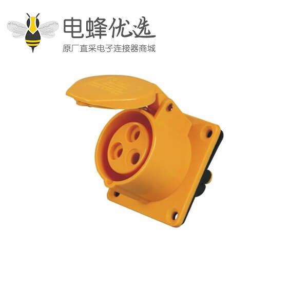 IEC60309暗装插座 3芯 32A 110V-130V IP44