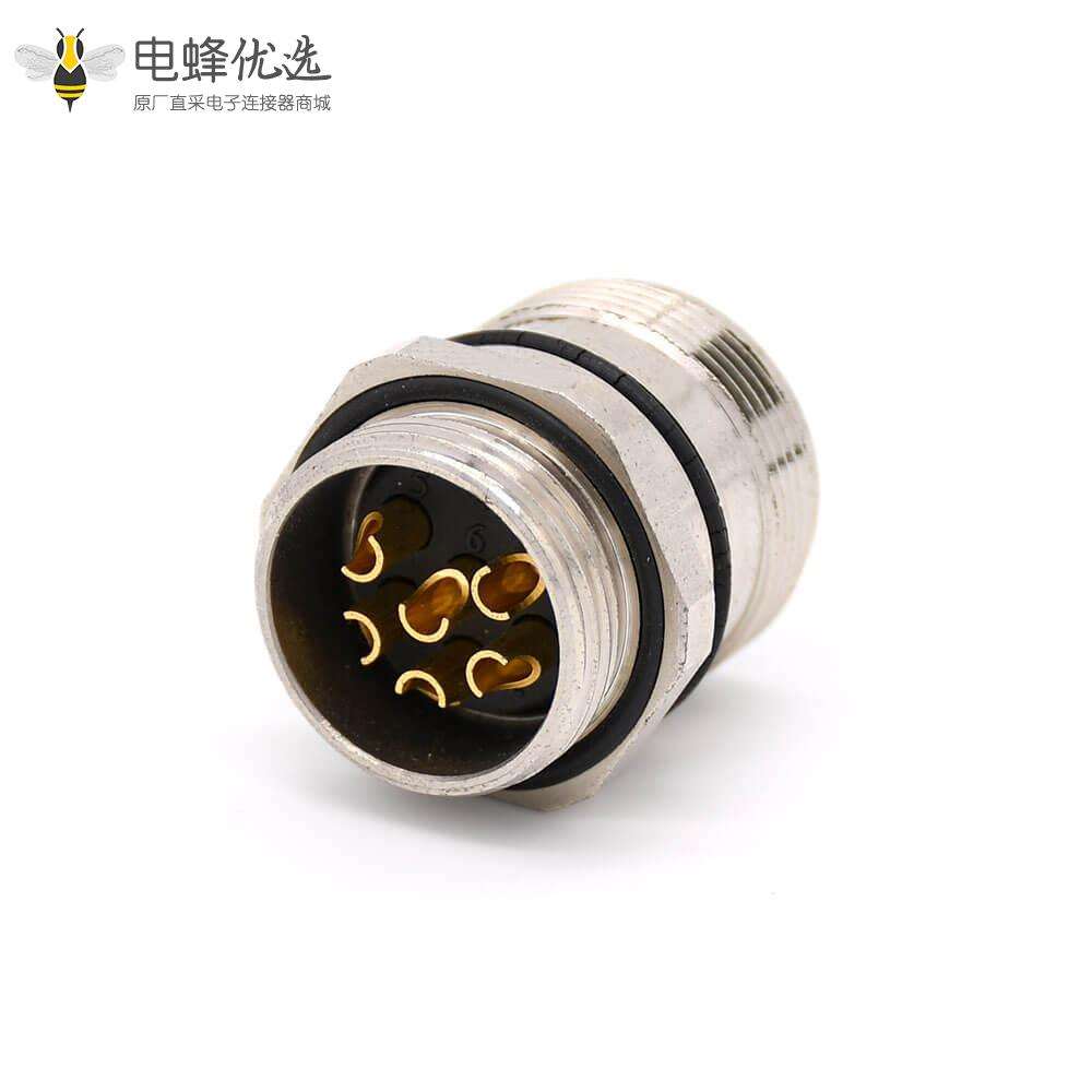 M型连接器 M23 6芯直式公头接线插座