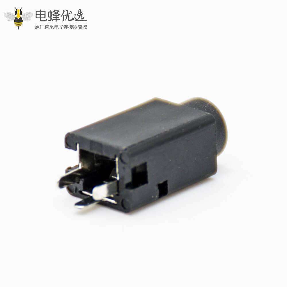 立式dc插座DC电源连接器贴片焊接弯式不带屏蔽母插座插孔